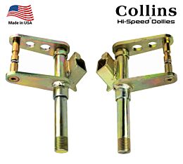 Left and Right Spindle Assembly with Spindle Shoulder Bolt for Hi-Speed Tow Dolly Collins - Steel, Zinc Plated - Main image - Mytee Products