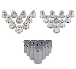 Lug Nut Cover with Flange Set of 10 Pcs KIT Config View-Mytee Products