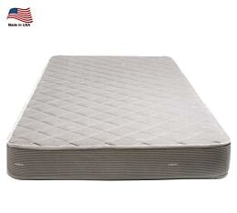 Luxury Mattress 6.5 Gray, Pinstripe, Quilted Both Sides 32W x 79 Long - By Mytee Products