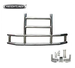 Deer Grille Bumper Guard for Semi Truck with Brackets Compatible w/ Freightliner Cascadia Medium Model (2008-2017)