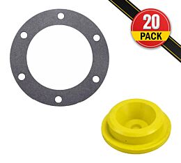 20 Pack Vent Plug 359-5915 & Gasket 330-3024 for Stemco Trailer Hub Cap