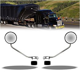 Hood Mirror Chrome Right Hand And Left Hand Replaces OEM 7195626, 719561-6 Main View - Mytee Products