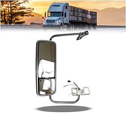 Mirror, Left Hand Metal Arm, Freightliner Columbia And Kenworth T660 Models, Replaces Oem: A22-62162-000 -Mytee Products