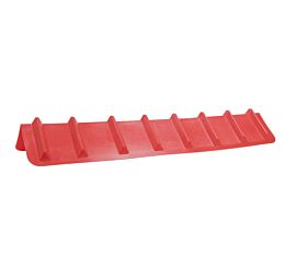 8" X 48" Corner Protector V Shaped / V Edge Protector-Red Side Angle View-Mytee Products