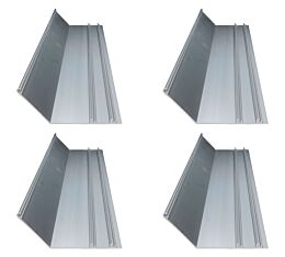 (4 Pack) 103" Aluminum Wind Deflector for Dump Truck Tarp System