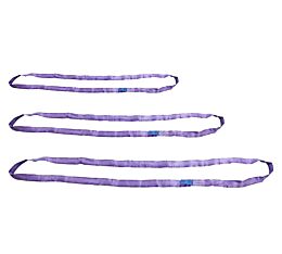 Purple Round Sling - 4' - 8'Length - 2,600 lbs V-Rated - 2,100 lbs Choker-Rated - 5,200 lbs Basket-Rated - Mytee Products