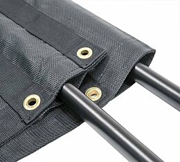 7' x 18' PVC Mesh Tarp for Dump Trucks - Double Pocket