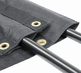 8' x 16' PVC Mesh Tarp for Dump Trucks - Double Pocket