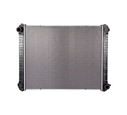 2 Rows Aluminum Radiator w/ Downflow Outlet Fits Freightliner M2-106 Replaces OEM BHT- B9705