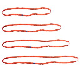 Red Round Sling - 4' - 8'Length - 2,600 lbs V-Rated - 2,100 lbs Choker-Rated - 5,200 lbs Basket-Rated - Mytee Products