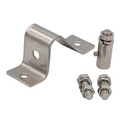 Replacement Mounting Bracket w_ Bolts & Nuts for Jersey Mesh Safety Flag Bolt and Nuts Close View - Mytee Products