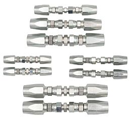 Reusable Hydraulic Hose Kit - Steel Female JIC w Adapter - Sold in Pairs - Cofig Image - Mytee Products