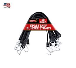 EPDM Tarp Bungee Straps -50 Pack, Made in USA Main Image View - Mytee Products
