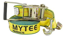 2" x 27' Ratchet Tie-Down Straps w/ Wire Hook 10000 Lbs Capacity