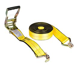 Heavy-Duty 2” x 30 Ft. Ratchet Straps With Wire / Double J-Hooks