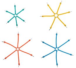 Rubber Spider Bungee w_ 6 Arms for Truck Chains - Sold in Pairs Main Image - Mytee Products