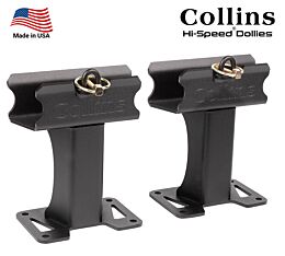Short Standing 6_ Dolly Mount for 5.70 SLZ Dolly, Auto Load Wreckers - Black, Pair - Image  - Mytee Products