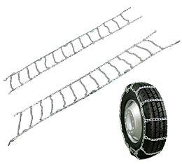 Single Round Twist Link Snow Tire Chains (Set of 2) Main Image view2 - Mytee Products