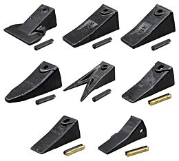 Skid Steer Bucket Tooth w_ Pin for Hensley, Bobcat, H&L Style Series - Mytee Products