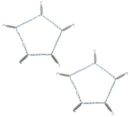 Spring Tire Chain Adjuster Tensioner with Carabiner Clip for Tractors & Large Trucks - Sold in Pairs - 1 Pack View - Mytee Products