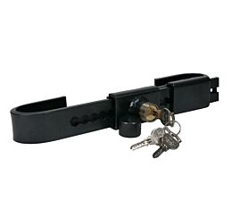 Steel Cargo Door Lock Shipping Container Lock with 3 Keys per Bar Side View with keys