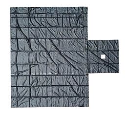 Superlight 14oz Lumber Tarp 24x27 (8_ Drop) - Black Top Angle View