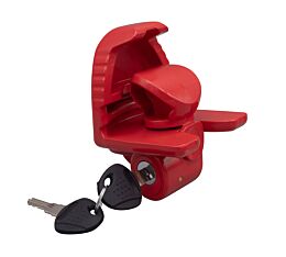 Trailer Coupler Lock - Red, Fits 1-78, 2, and 2-516 Inch Balls, Coupling Connector Mytee Products