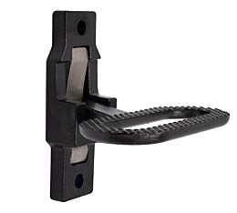 Galvanized Steel Trailer Folding Step - Black