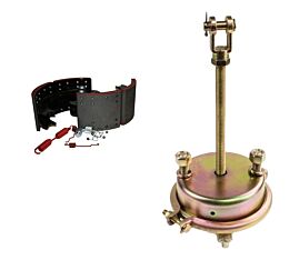 Type 20 Service Brake Chamber with Hardware, Clevis Assembly & Brake Shoe Kit Replaces OEM 4709E, 20SC