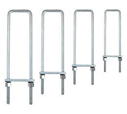 U Bolt Kit with Tie Bars, Hex Nuts & Split Lock Washers for Truck Body or Truck boxes - New main image - Mytee Products