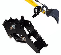 Universal Bolt-On Backhoe Thumb Excavator Attachment - 16-12 Inches 3,200 lbs Working Load, Powder Coated Finish - Main Image View - Mytee Products