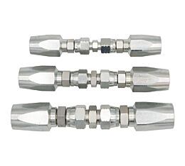 Versatile Hydraulic Hose Repair Kits - Featuring 1/4", 3/8", & 1/2" Steel Female JIC Fittings with Adapters Front View - Mytee Products