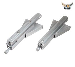 Viking (1 Pair) 18_ H Heavy Duty Aluminum Flatbed & Step Deck Load Levelers Logo View1 - Mytee Products