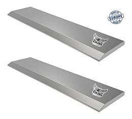 (2 Pack) Weld on Cutting edge, BORON steel w/ Minimum 500HB Hardness - 96" x 6" x 5/8"
