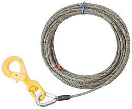 7/16" Wire Rope Steel Winch Cable with Locking Swivel Hook