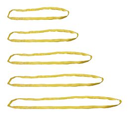 Yellow Round Sling - 4' - 8'Length - 2,600 lbs V-Rated - 2,100 lbs Choker-Rated - 5,200 lbs Basket-Rated - Mytee Products