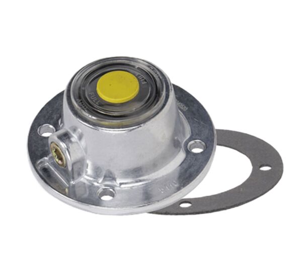 Trailer Hub Cap w/ Gasket & Rubber Plug, Replaces for Stemco 343-5111, 3435111
