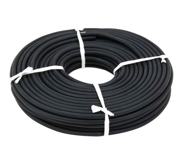 3/8" x 150' Natural Rubber Rope - Solid Core Rubber Bungee Cord