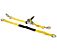 1_ x 12_ Retractable Ratchet Tie-Down Straps w_ Snap Hook, Axle Strap w_ Delta Ring & Protective Sleeves - Kit, Yellow - 4 Pcs Single View - Mytee Products