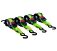 1_x12_ Retractable Tie-down Straps W_ S-Hook - 4 Ratchet Straps Kit, Green - Mytee Products