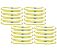 (20 Pcs) 1" x 6' Yellow One Way Round Endless Slings - 2 Ton WLL Endless One Way Sling