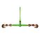 3_8_ - 1_2_ Hi-Viz Green Ratchet Chain Binder - 9,200 lbs, DOT Compliant - Mytee Products