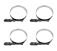 4-Pack-1st-front-view-CLAMP-HD-SPRING-T-BOLT-HOSE--Replaces-OEM-B9224-0425FRU-Mytee-Products