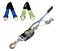 4 Ton Ratchet Cable Puller with 24_ or 36_ Axle Strap – Magnetic D-Rings, Anti-Skid Handle, Tie Down Kit - Mytee Products1