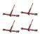(4 Pack) Ratchets Turnbuckle Jaw-Jaw, 28K WLL -Mytee Products