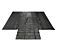 Airbag _ Parachute Fabric Heavy Duty 14oz Lumber Tarp 20x20 (6_ Drop with 6_ x 8_ Flap) - Black Front Top Angle View Airbag _ Parachute Fabric Heavy Duty 14oz Lumber Tarp 20x20 (6_ Drop with 6_ x 8_ Flap) - Black Front Top Angle View