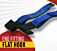 Best 2_x30_ blue ratchet tie down strap with flat hook End Fitting View - mytee products