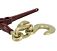 Heavy Duty Ratchet Load Binder & 5/8" Slip Hook - 1/2" Grab Hook And WLL 15,000 lbs close view - Mytee Products