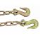 Heavy-Duty Grade 70 Transport Binder chain w/ grab hooks close view - Mytee Products