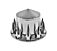 Chrome Spiked Axle Wheel Cover Set for Semi Truck  33mm Spike Screw On Lug Nut Covers Mytee Products
